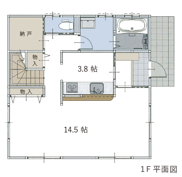 モデルハウス 1F平面図