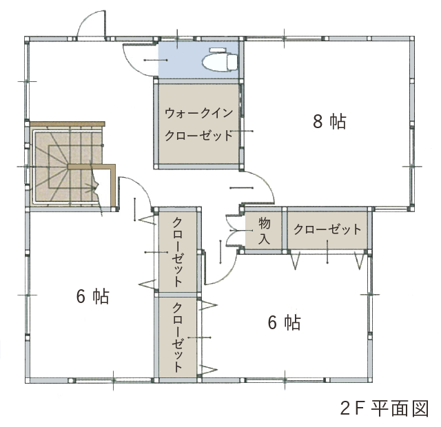 モデルハウス 2F平面図